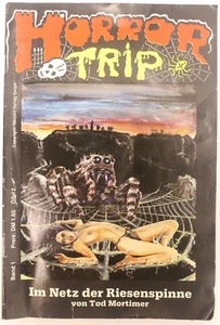 Rare German Horror Trip Book 1975 Im Netz der Riesenspinne von Tod Mortimer F4 - Bild 1 von 9