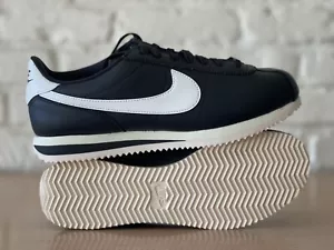 Nike Cortez 23 Premium Black Sail White Casual Shoes FB6877-001 Women Size 10.5 - Picture 1 of 10
