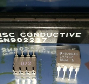 NSC LM741J/883Q,  9924 datecode CDIP-8, NEW, QTY 1, NATONIAL SEMI - Picture 1 of 1
