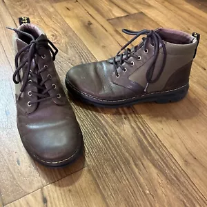 Dr. Doc Martens Bonny II Canvas Leather Lace Up Boots Men's US 9 M - Picture 1 of 9