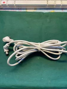 3M Metre Right Angle Angled RF TV Aerial Lead Cable Male to Coax Coaxial White - Picture 1 of 2
