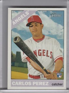 2015 TOPPS HERITAGE #553 CARLOS PEREZ ROOKIE RC HI# SHORT PRINT SP ANGELS 3317 - Picture 1 of 1