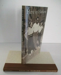 Walter Dean Myers HERE IN HARLEM Poems in Many Voices, Signed 1st Ed in DJ, 2004 - Picture 1 of 7