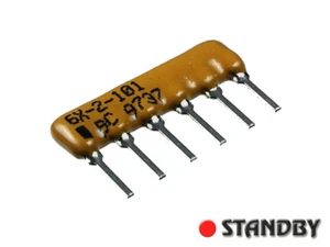 10 pcs 4606X-102-101 BOURNS 3x100 Ohm 6 PIN SIP 2% RESISTOR NETWORKS - Bild 1 von 1