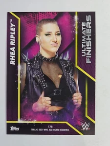 2021 Topps Superstars WWE 〜 ULTIMATE FINISHERS INSERT #178 RHEA RIPLEY - Picture 1 of 2