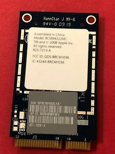 ✨GENUINE APPLE MACBOOK A1181 PCI WIFI CARD 825-7213-A , 607-3328-A ,BCM94322MC - Picture 1 of 2