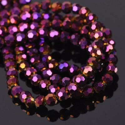 3mm 4mm 6mm 8mm Round 32 Facets Crystal Glass Loose Crafts Beads Wholesale Lot - Image 1 of 4