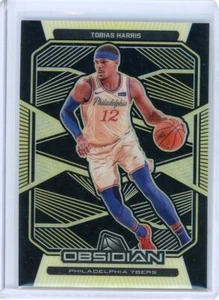 Tobias Harris 2019-20 Panini obsidiana grabado eléctrico dorado # 1/10 SSP - Imagen 1 de 2