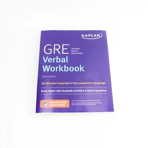 Kaplan GRE Verbal Workbook - Tenth Edition - Paperback Higher Score | VERY GOOD - Picture 1 of 4