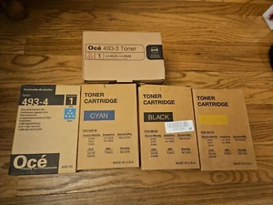 5- Color Imagistics OCE CM4520 CM3520 Toner 493-3 Magenta, Black, Yellow 2x Cyan - Picture 1 of 7