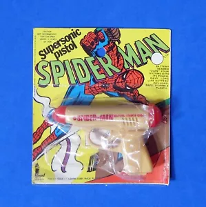 SPIDER-MAN VINTAGE SUPERSONIC FLASHLIGHT PISTOL**MARVEL*1974*SUPER-RARE*WORKS** - Picture 1 of 5