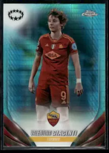 2023-24 Topps Chrome UEFA Women's #45 Valentina Giacinti Aqua Prism - Picture 1 of 2