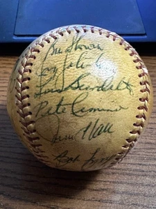 1967 CALIFORNIA ANGELS TEAM SIGNED AUTOGRAPHED BASEBALL! Repoz, Billy Herman! - Picture 1 of 6