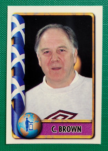 1998 Navarrete France World Cup FIFA Ax Sticker #236 CRAIG BROWN Scotland Soccer