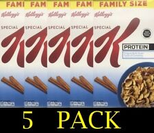 5x Kellogg's Family Size Special K Protein Breakfast Cereal 19 oz - 5 PACK