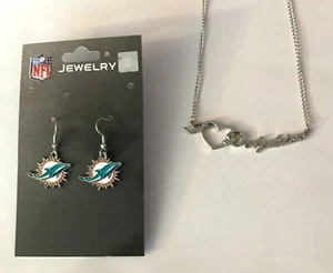 Collar, pendientes de los Miami Dolphins - Tú eliges - Imagen 1 de 5