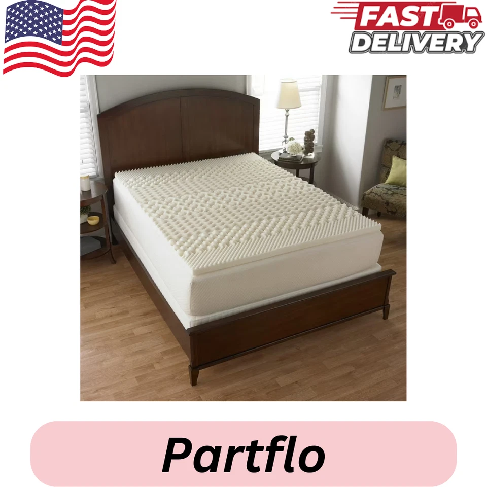 Mainstays 1.25" 7-Zone Foam Mattress Topper, Twin/Twin-XL - Image 1 of 1