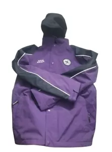 DC shoes Anorak Jacket Purple 10k Jacket Snowboard Ski Sz M Heavy Mid Length - Picture 1 of 6