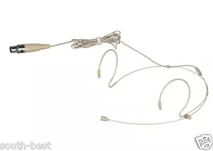 Neu Doppelhaken Headset Mikrofon für AKG Samson kabellos - TA3F 3-polig Mini XLR - Bild 1 von 6