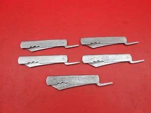 Handmade 5Pc Damascus Traditional Japanese Higonokami Friction Folder Knifer C04 - Picture 1 of 8