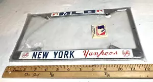 RARO Sigillato NOS New York Yankees MLB Ufficiale Targa Telaio Auto/Camion - Foto 1 di 11