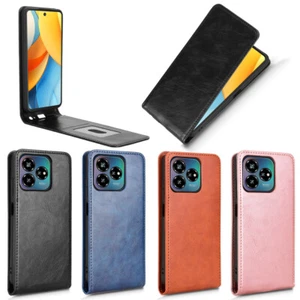For ZTE Axon 60 Lite, Luxury Vertical Up-Down Leather Wallet Stand Case Cover - Picture 1 of 24