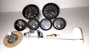 Smiths Electrical Temp Oil Volt Fuel Speedo180-0 MPH 0-80RPM 85mm 3senders BB - Bild 1 von 3