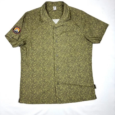 Рубашка на пуговицах Helly Hansen зеленая универсальная графическая UPF для кемпинга на открытом воздухе мужская средний размер - Изображение 1 из 4