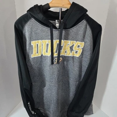 Sudadera suéter con capucha para hombre NHL talla XL gris Anaheim Ducks Foto 1 de 4