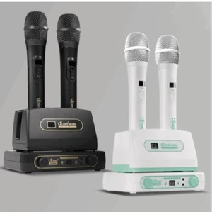 D’COM MAX2 20. Kabelloses Karaoke Mikrofonsystem Dcom Mikrofon + Empfänger + Ladegerät - Bild 1 von 13