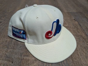 Gorra Montreal Expos Estadio Olímpico Color Blanco Crema Talla 7 3/4 Ajustada - Imagen 1 de 5