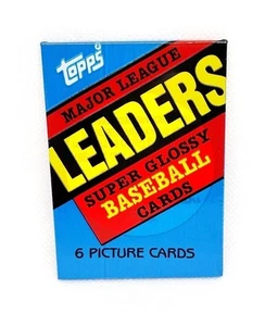 Tarjetas de béisbol brillantes Topps 1986 Major League Leaders - Imagen 1 de 2