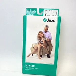 Calze a compressione Juzo donna taglia IV blu navy 20-30 mmHg punta aperta - Foto 1 di 8