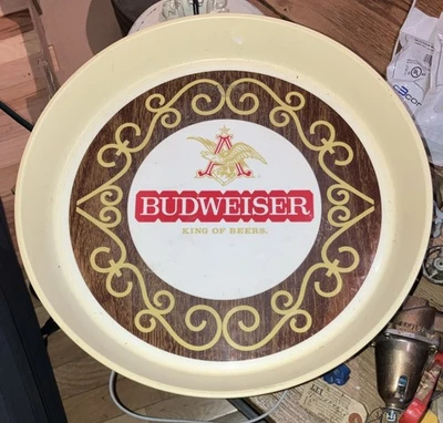 Vintage Budweiser Beer Tray (heavy Plastic)  - Image 1 of 2