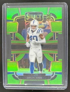 2023 Select Jaylon Jones Neon Green Prizms Die Cut 500/599 #42 RC Concourse - Picture 1 of 10