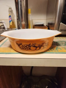 Vintage Pyrex 1,5 Quart Auflaufform Old Orchard No. Backform 043 oval - Bild 1 von 5