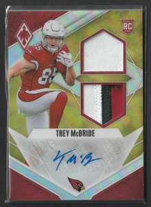 2022 Panini Phoenix RPS Dual Jersey Prime Yellow Trey McBride RC Auto 28/75 - Bild 1 von 2