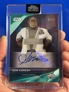 2023 Star Wars Chrome Black - JOHN LEGUIZAMO AUTOGRAPH #A-JL - GREEN SP #43/99 - Picture 1 of 3