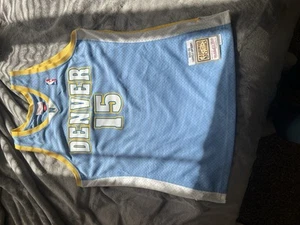 100% Authentic Hardwood Mitchell & Ness Carmelo Anthony 03/04 Nuggets Jersey L - Picture 1 of 4