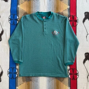 Vintage 90s Detroit Pistons Long Sleeve Henley T-Shirt Size Large Embroidered  - Bild 1 von 7