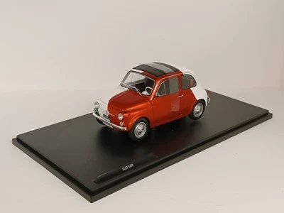 FIAT 500 TRIBUTE TO ITALIA BI-COLOR 1965 1/18 SOLIDO S1801409 - Photo 1/3