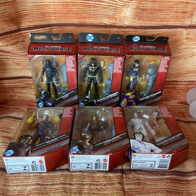 DC Multiverse 6" WAVE 5 SET Batgirl, Joker, Zoom King Shark BAF Completo Foto 1 de 4