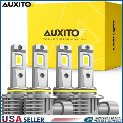 Auxito LED Headlight 9005 9006 High Low Beam Bulb Canbus 6500K Ultra Bright D - Image 1 of 4