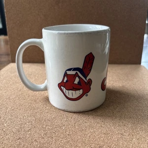 Vintage 1996 MLB Baseball Cleveland Indians Chief Wahoo Logo Kaffeebecher 12 Unzen - Bild 1 von 8