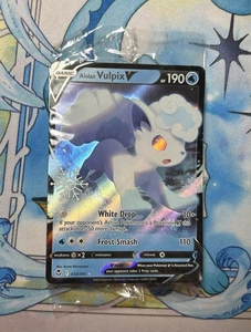 Pokemon Alolan Vulpix V 033/195 Snowflake Stamp Holiday Promo NM - Bild 1 von 2