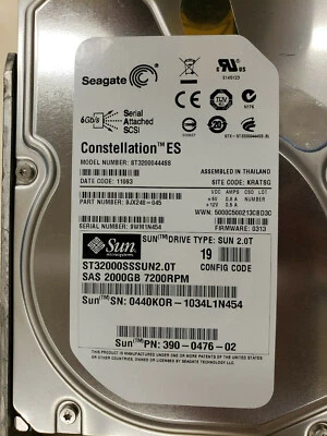 SEAGATE - ST32000444SS - 2TB 7.2K SAS 6.0Gbps 3.5Inch 16MB Cache Hard Drive  - Image 1 of 4