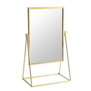 32 x 50 cm Rechteck Makeup Mirror Freistehender Kleidertisch Eitelkeit Gold - Bild 1 von 7