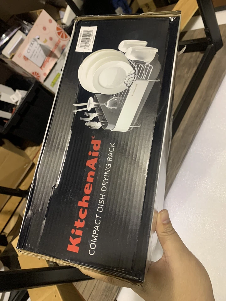 KitchenAid KE896BXCGA Expandable Dish-Drying Rack - Charcoal Gray