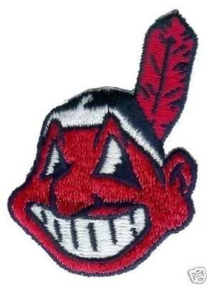 2 " MLB Cleveland Indians / Guardians Iron-On Chief Wahoo Patch.MINT.Quick Ship. - Image 1 of 4
