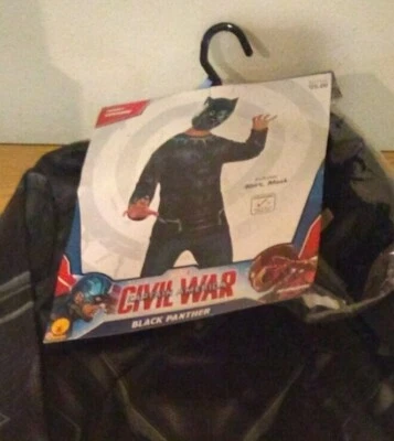 Disfraz Halloween PANTERA NEGRA Marvel Adulto Guerra Civil - Máscara y Camisa Talla M Foto 1 de 4